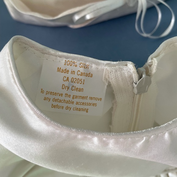 Christening Dress 100% Silk - Picture 4 of 5